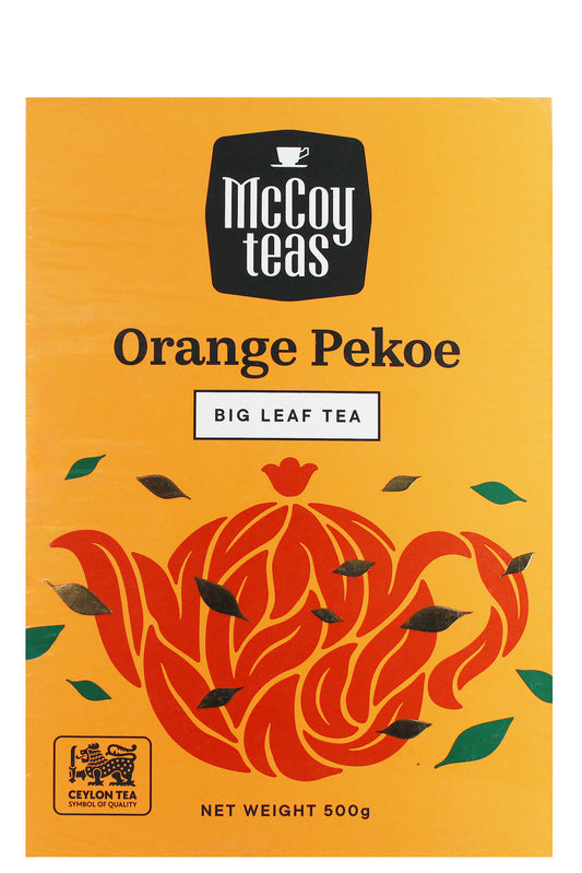 Mccoy Orange Pekoe Black Tea Premium Ceylon Large Leaf Invigorating 500g