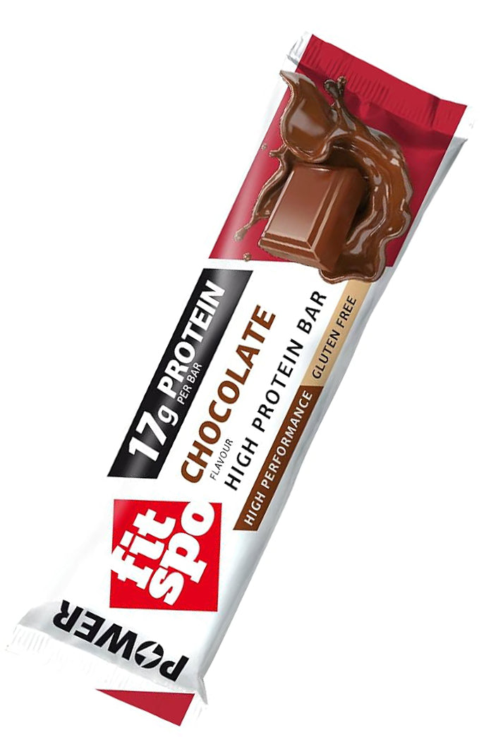 Fit Spo Protein Bar Power Choco High-protein Snack With Real Cocoa Flavor 55g No Preservatives