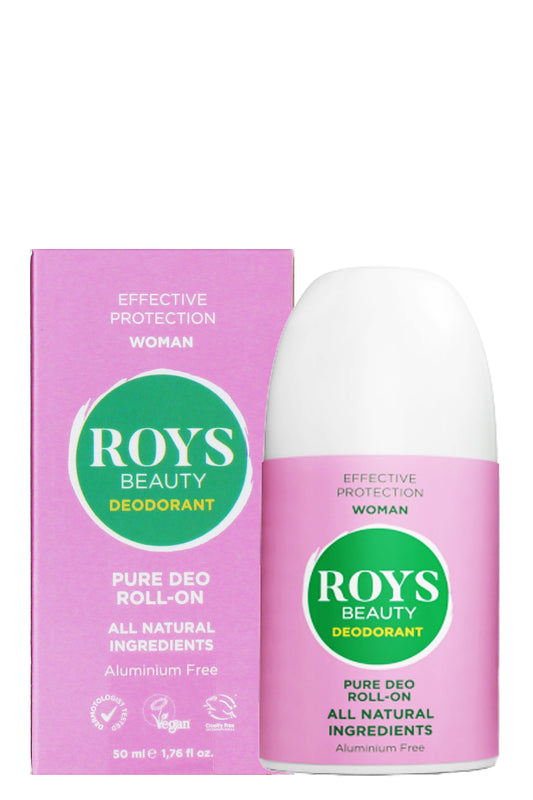 Roysbeauty Pure Roll-on Deodorant Aluminium-free Natural Ingredients For Sensitive Skin 50ml