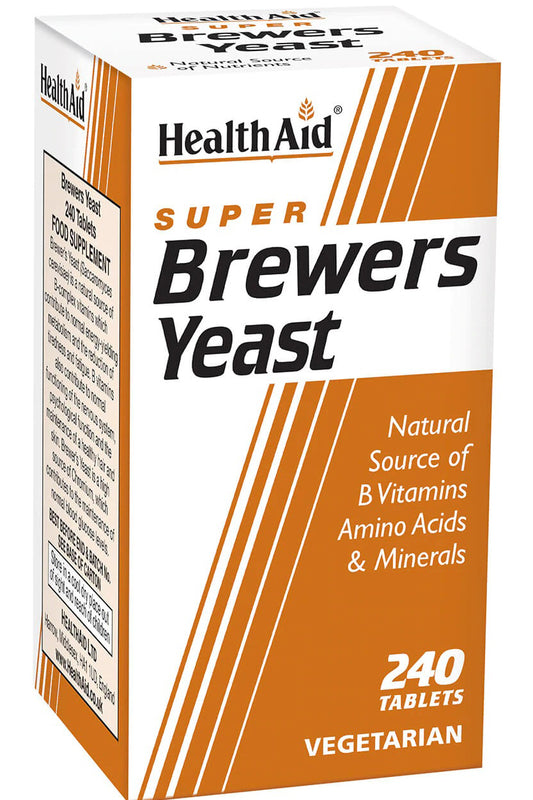 Healthaid Super Brewers Yeast B-vitamins Natural Nutrients 240 Tablets