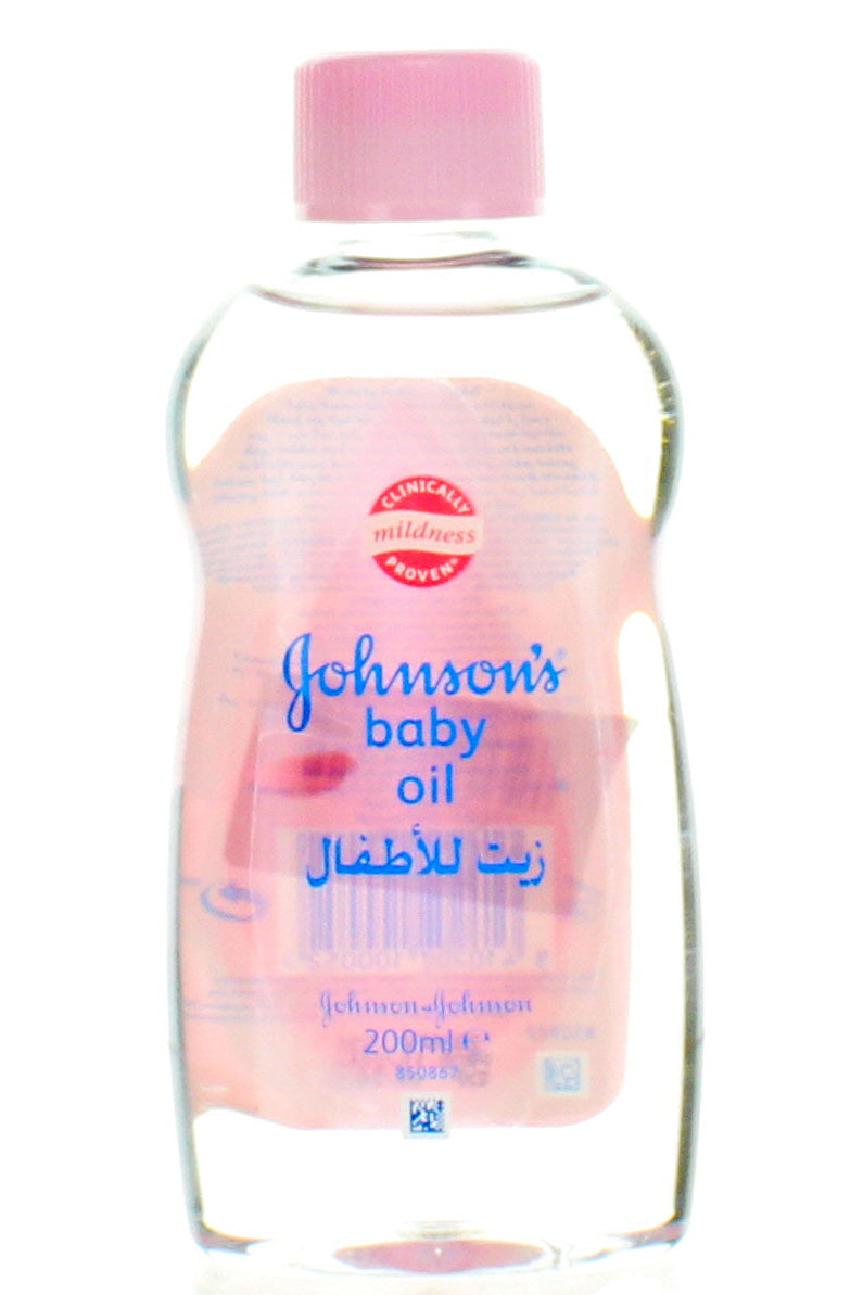 Johnson's Baby Oil 200ml - Mineral Oil-based Formula For Silky Smooth Skin