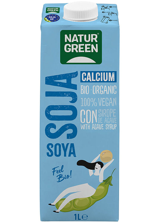 Naturgreen Soya Drink - Calcium 1l - Organic Soya Bean, Enriched With Calcium