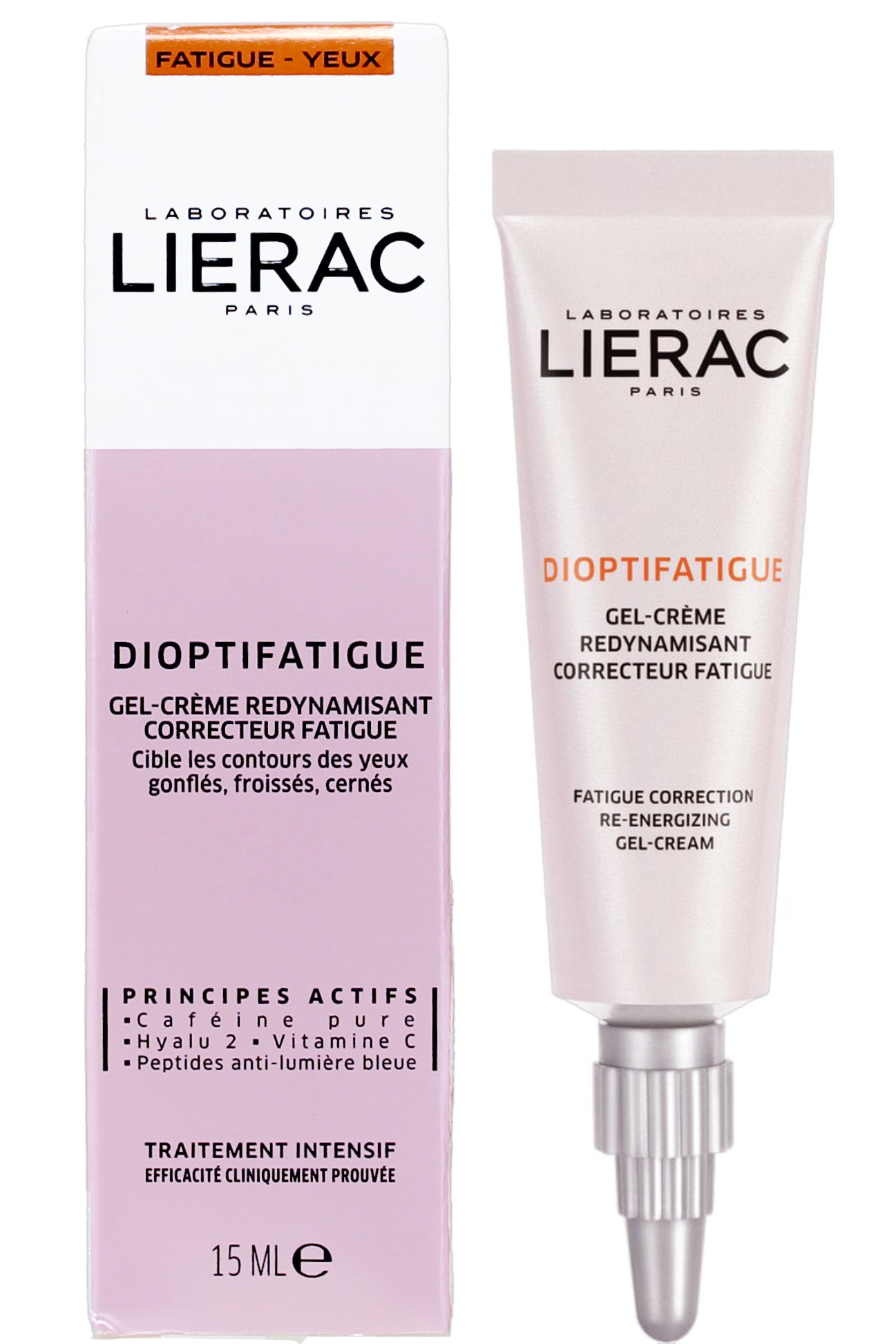 Lierac Dioptifatigue Correction Re-energizing Gel-cream 15ml - كريم جل إعادة تنشيط منطقة العين لمكافحة التعب