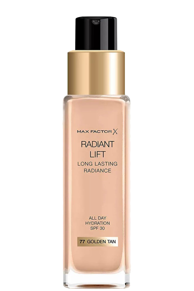 Max Factor Radiant Lift Foundation (077 Soft Honey) - Smudge-proof Dewy Finish