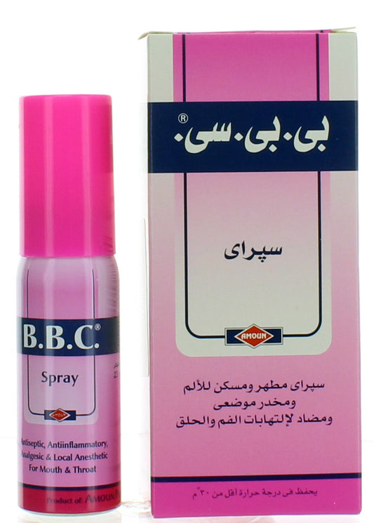 بي.بي.سي 1.5 غم/0.15 غم/0.0413 غم، بخاخ فموي مخاطي 25 مل، علبة