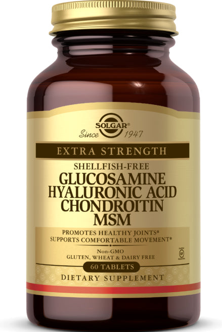 Solgar Glucosamine Hyaluronic Acid Chondroitin Msm Biocell Collagen Joint Complex 60 Tablets