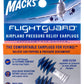 سدادات الأذن Flight Guard من Mack's لتخفيف الضغط المريح للسفر الجوي بتصميم من الفوم الناعم - مقاس واحد يناسب الأغلبية