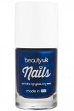 طلاء أظافر بيوتي يو كيه رقم 18 أزرق رائع لما وراء الحدود لأظافر زرقاء أنيقة