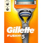 Gillette Fusion Manual Razor - 5 Blades With Precision Trimmer For Accurate Edging