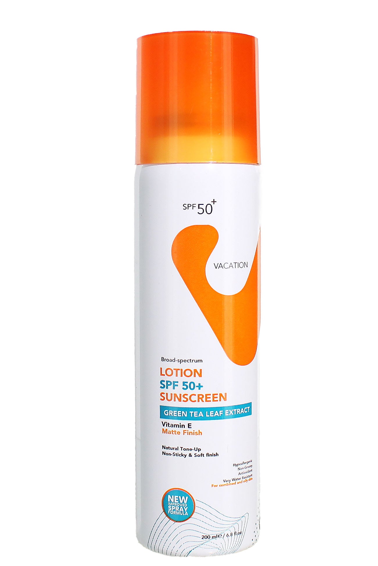 لوشن واقي شمس بخاخ للعطلات، عامل حماية عالٍ SPF 50، تركيبة مقاومة للماء 200 مل