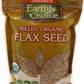 Nature's Earthly Choice Milled Organic Flax Seeds 283g - High In Omega-3 And 6, Source Of Fiber And Magnesium