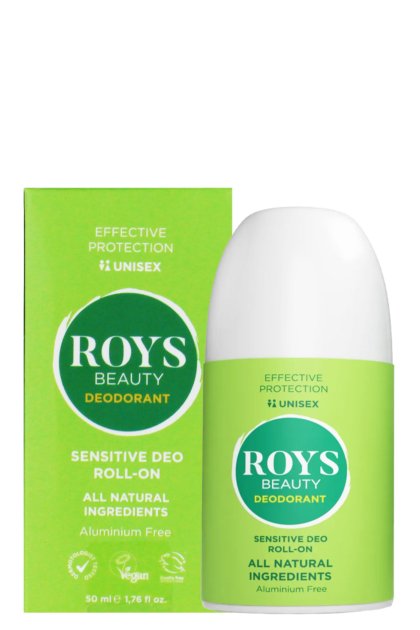 Roysbeauty Sensitive Roll-on Deodorant Aluminum-free For Sensitive Skin 50ml Unisex