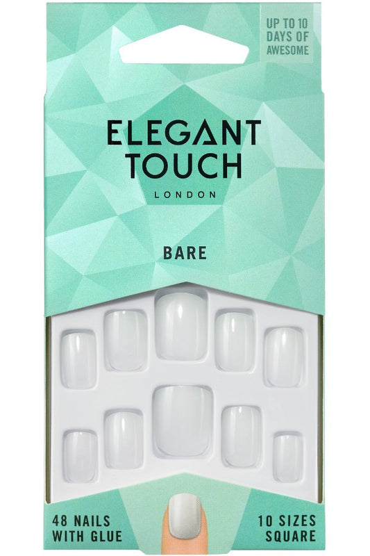 أظافر Elegant Touch Totally Bare - شكل مربع (48 قطعة)