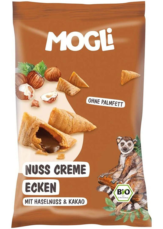 Mogli Organic Cocoa Hazelnut Bites 30g - Crispy Outside, Tender Inside, Hazelnut And Cocoa