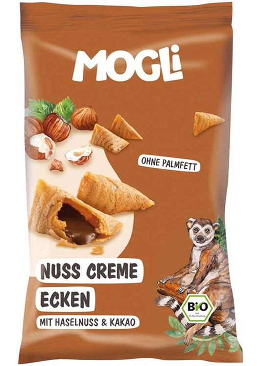 Mogli Organic Cocoa Hazelnut Bites 30g - Crispy Outside, Tender Inside, Hazelnut And Cocoa
