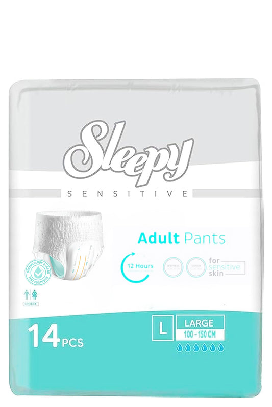 Sleepy Adult Pants Sensitive Skin Discreet Absorbent Large Unisex Eco Pack