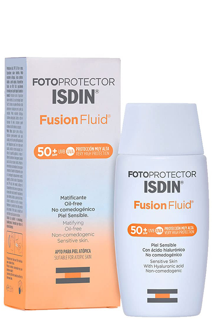 Isdin Fotoprotector Fusion Fluid Lightweight Sunscreen With Anti-aging Ingredients And Ultralight Texture 50ml