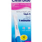 اختبار حمل Clearblue Plus نتائج دقيقة تصميم مريح طرف أعرض 50% اختبار مبكر قبل الدورة بأربعة أيام