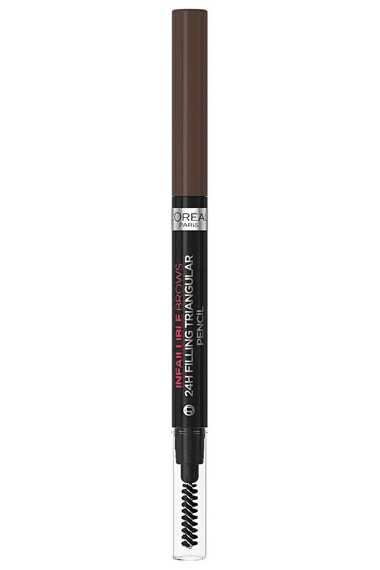 L'oreal Infallible Brows 24h Triangular Pencil 3.0 Brunette - Waterproof And Smudge-proof