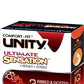 واقي ذكري مضلع ومنقط من Unity Ultimate Sensation - سمك عادي، لاتكس طبيعي، 3 قطع