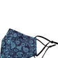 Mark Marengo Designer Face Mask Stylish Blue Paisley Cotton With Built-in Filter Slot Standard Size
