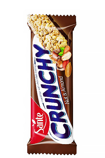 Sante Crunchy Nut Bar Quick Energy Boost With Almonds And Nuts 40g