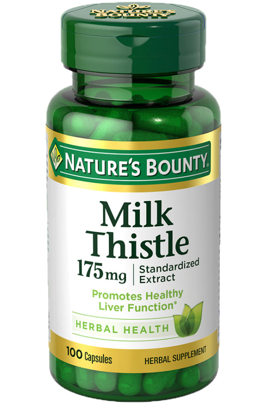 Nature's Bounty Milk Thistle 175mg Liver Health Antioxidant Support 60 Capsules