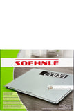 ميزان شخصي رقمي Soehnle Style Sense Comfort 600 بشاشة LCD مضيئة، سعة 200 كجم، تصميم مضاد للانزلاق، عمر بطارية طويل
