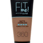 Maybelline Fit Me Matte + Poreless Foundation 360 Mocha – Long-lasting Matte Coverage
