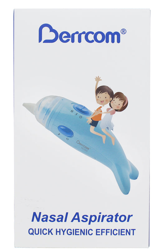 جهاز شفط الأنف Berrcom Dolphin بقوة شفط قابلة للتعديل مع رؤوس سيليكون آمنة غذائياً لعناية لطيفة بالرضع