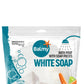 Balmy Bath Pouf White Soap Infused Dermatologically Tested Gentle Exfoliating All-in-one