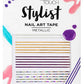 Elegant Touch Nail Stylist - طقم ملصقات شريطية معدنية