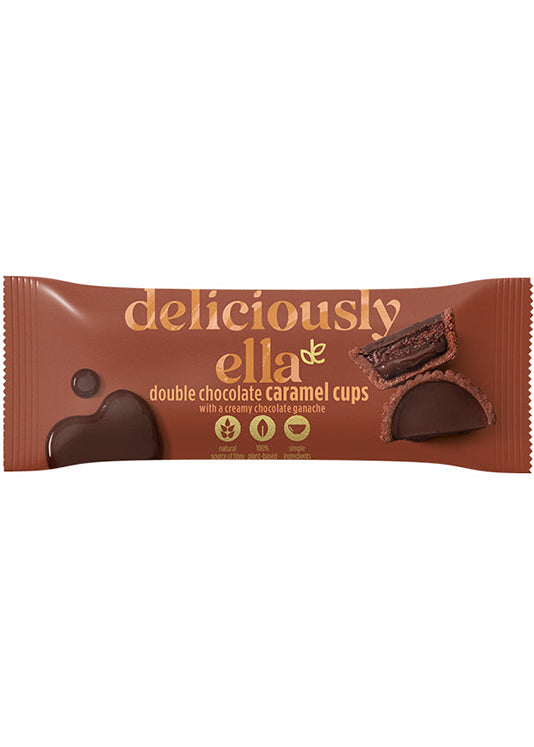 Deliciously Ella Double Chocolate Caramel Cups - Vegan, Gluten-free, 36g