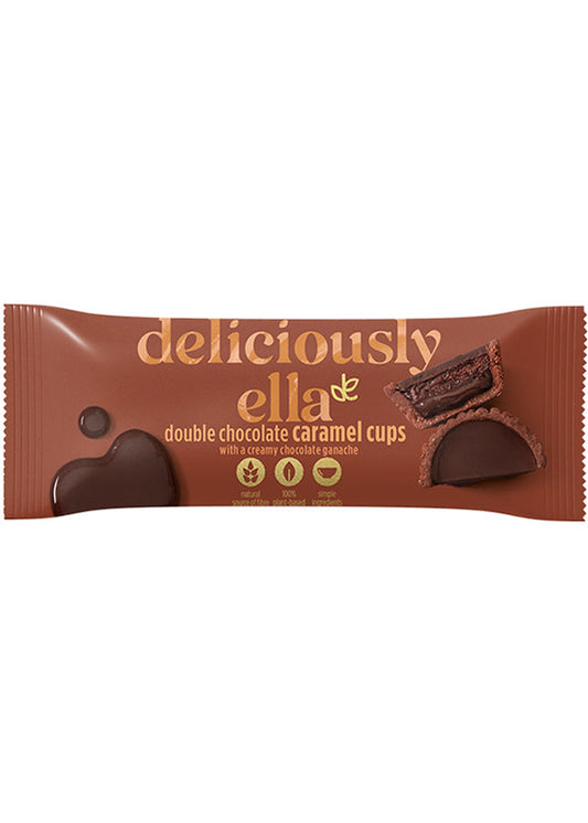 Deliciously Ella Double Chocolate Caramel Cups - Vegan, Gluten-free, 36g