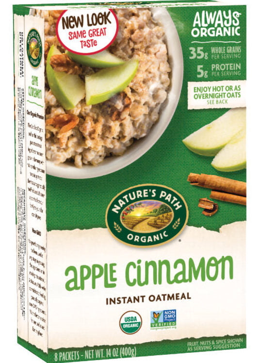 Nature's Path Hot Oatmeal Apple Cinnamon - Organic & Wholesome, 400g