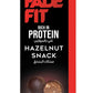 Fade It Protein Hazelnut Snack Bar - High Protein, Low Sugar, Keto-friendly Treat - 30g Dark Chocolate Indulgence