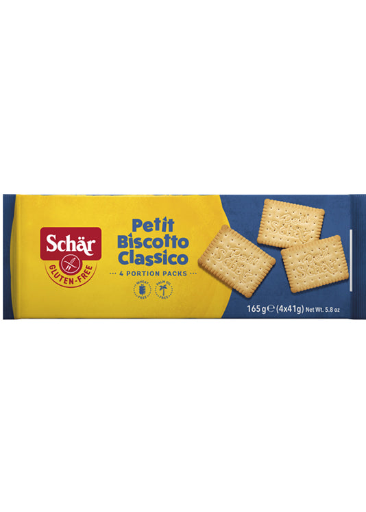 Dr. Schär Petit Classic Biscuit 165g - Crunchy, Butter Aroma, Perfect For Snacking